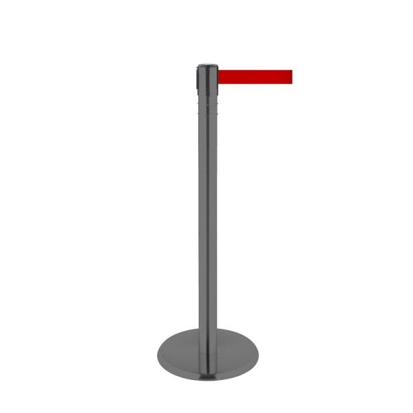 Stein HGS HGS personengeleidingssysteem -P-Line 360-, metaal, grijs gecoat, rood, met riemeindstuk (standaard), riemlengte: 4 m, 40015-0102