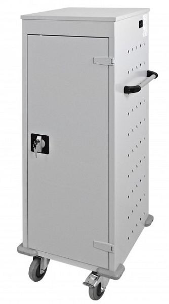 ADB laptoptrolley (1 kolom) 10, afmetingen: hxbxd 1250x530x500mm, kleur grijs, RAL 7035, 40792