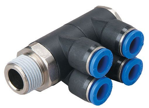 timmer B-YVTEdk2-4-1/8-KU, Y-verdelerschroefverbinding, conische schroefdraad, slang-Ø: 4 mm, schroefdraad: 1/8", VE: 5 stuks, 03180919