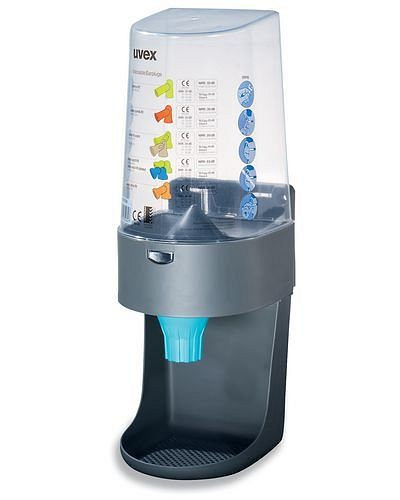 uvex dispenser "one to click", voor 400 paar oordoppen, dispenser voor wandmontage, 210-215