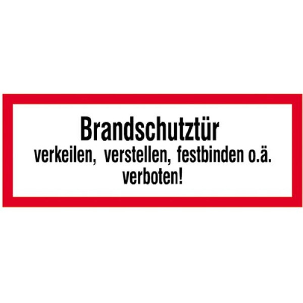Stein HGS HGS informatiebord, branddeur III, folie, zelfklevend, 21.2550