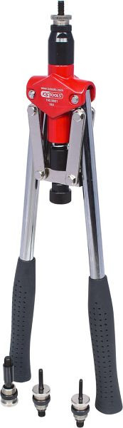KS Tools handklinknagelset met lange arm voor draadhulzen, 10-delig, 150.9660