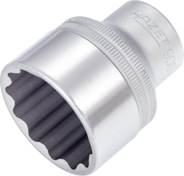 Hazet dopsleutelinzet, dubbel zeskant, hol vierkant 12,5 mm (1/2 inch), uitwendig dubbel zeskant tractieprofiel, 33 mm, 900Z-33