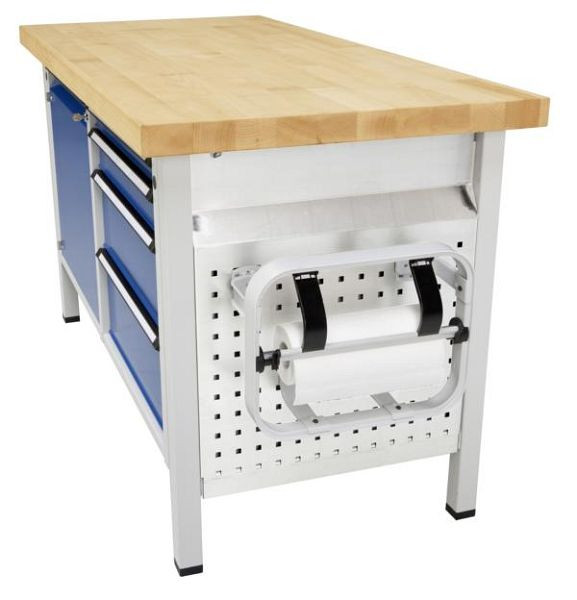 ANKE papierdispenser; 384 x 220 x 310 mm; As diameter 20 mm met glad snijmes; voor rolbreedte 300 mm, max. Wals diameter 220 mm, 920.412