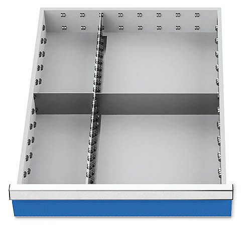 Bedrunka + Hirth lade-inzet T736 R 18-24, voor paneelhoogte 200/300 mm, 1 x MF 600 mm, 1 x TW 150 mm, 1 x TW 300 mm, 115BLH200
