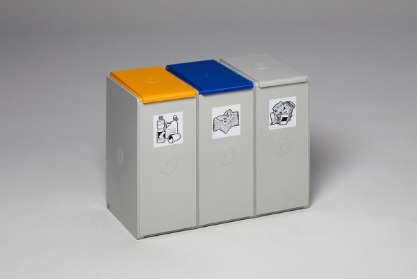 VAR kunststof bak 40 L, 3-weg, zonder deksel, 3802