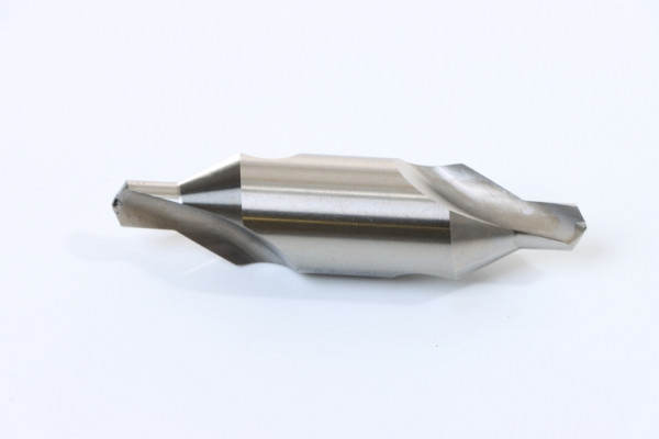 ELMAG centerboor DIN 333 vorm A, boor-Ø: 8, 00 x schacht-Ø: 20,0 mm, lengte: 80 mm, spiraalgroef, 60° verzonken hoek, rechts snijdend, van HSS, 89074
