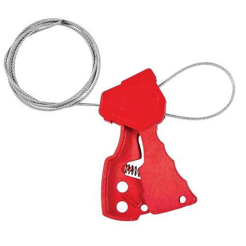 DENIOS kabelslot, kabellengte 1,83 m, rood, 311864