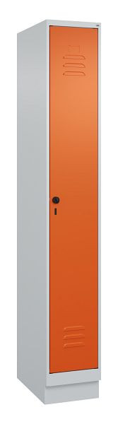 C+P luierkluis Classic PLUS met middenwand, bodem, 1950x300x500mm, 7035/2004, veiligheidsdraaigrendel, 080020-10F S10030