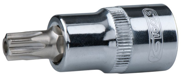 KS Tools 1/2" CHROMEplus bitdop Torx met vlakgat, TB15, 918.1721