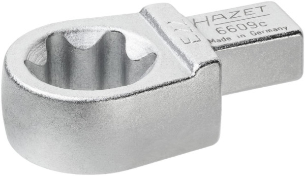 Hazet insert TORX® ringsleutel, insert vierkant 9 x 12 mm, buiten TORX® profiel, E22, 6609C-E22