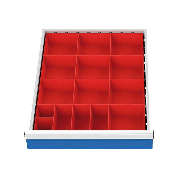 Bedrunka + Hirth lade-inzet, serie 500, dozen voor kleine onderdelen, 119A