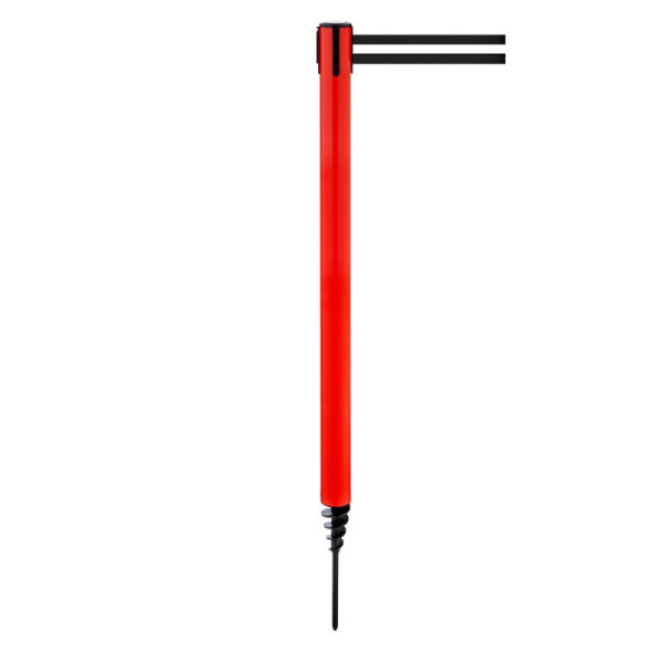 Stein HGS HGS personengeleidingssysteem -P-Line Outside-, rood, zwart/wit/zwart horizontaal (gestreept), met riemeindstuk (standaard), 37687-0401
