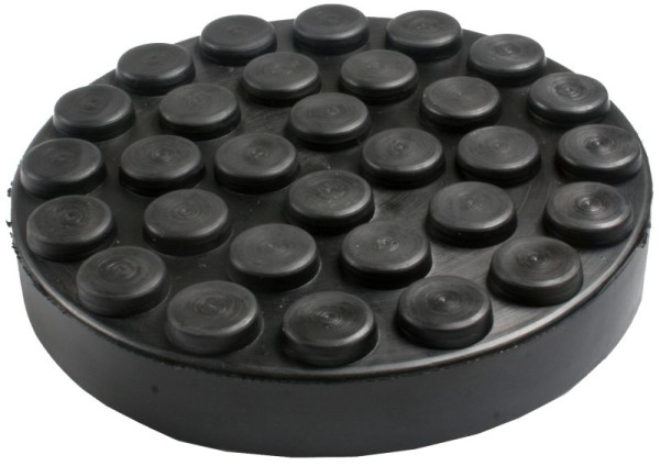 Busching rubber pad passend voor Ravaglioli/OMCN, H: 26mm D: 145mm, 3 rubberen pinnen onderzijde, 100342