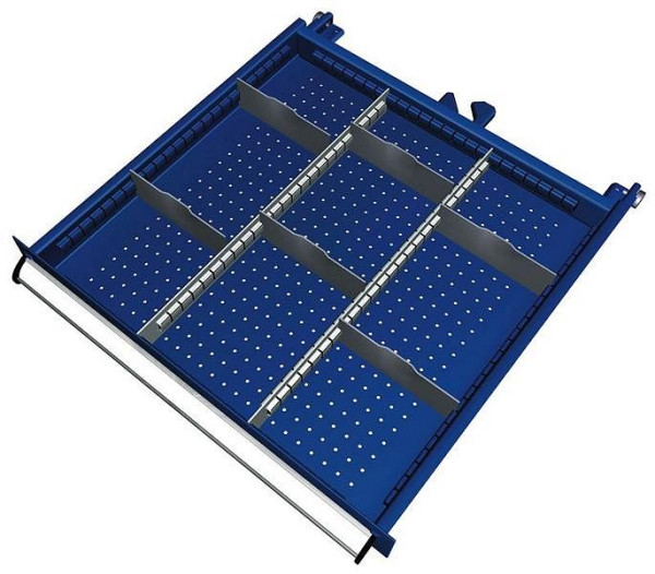 KLW scheidingsmateriaalset voor ladehoogte 100 & 125 mm in SEA kast, kastmaat 572 x 605 mm B x D, SEA-B02-068