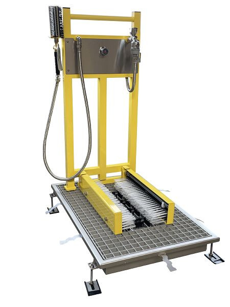 Bockermann Stationaire RVS kofferwasser met ingebouwde RVS kuip, STW 324