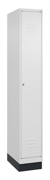 C+P luierkluis Classic PLUS, basis, 1950x300x500mm, 9016/9016, cilinderslot, 080020-10 S10029