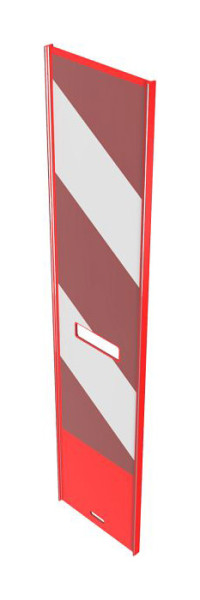 Schake klembaken voor EURO, afzethekwerk type 2/3, afgedekt met folie type RA2/B, eenzijdig, rechts gericht, folie: 800x 200 mm, rood/wit, 36050/2R