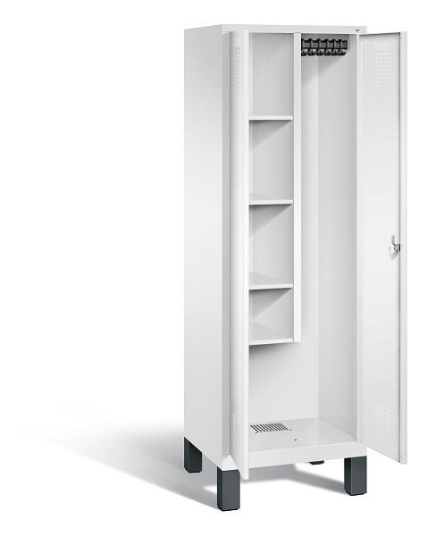 C+P reinigingsmiddelenkast Evolo, H1850xB610xD500mm, kleur: verkeerswit, 48110-00 S10094