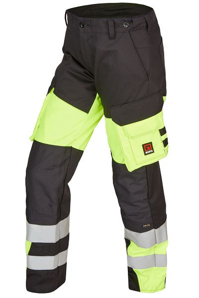 ROFA broek 2499, maat 44, kleur 487-antraciet-lichtgeel, 5702499-487-44