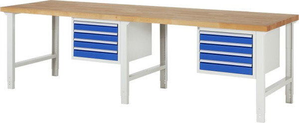 RAU werkbank serie 7000 - model 7133, B3000 x D900 x H790-1140 mm, 13-7133A1-309B4H.11