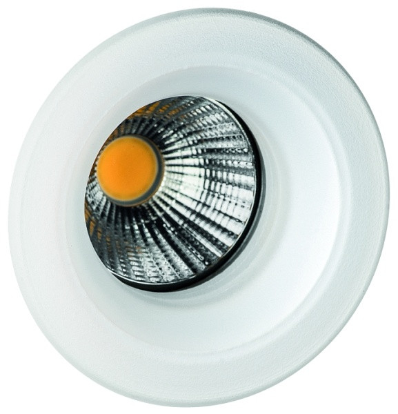 rutec Projekt HYELLE COB LED - glazen inbouwspot stijf, rond, 350mA, 8W, IP20, 4000K, CRI80 - wit - mat, PEG850NWOK