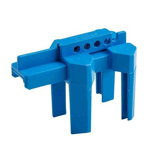 DENIOS vierdelige kogelkraanafsluiter, blauw, 311943