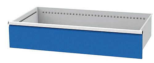 Bedrunka + Hirth lade, incl. Rails, R 48-24, paneelhoogte 250 mm, draagvermogen 180 kg, afmetingen in mm (BxDxH): 1200 x 600 x 250, 60.13.250V18