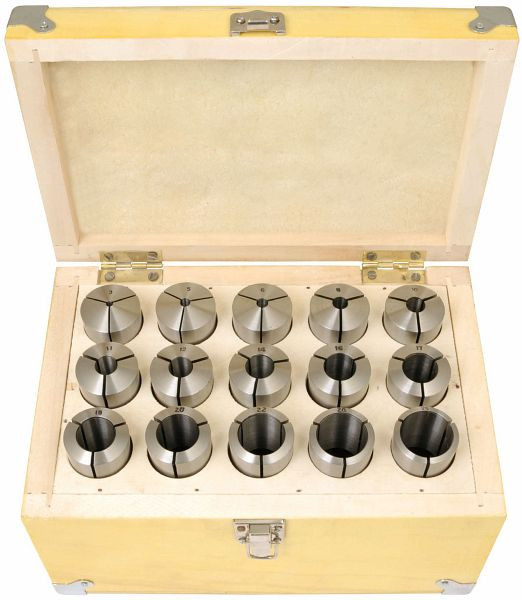 ELMAG spantangenset MK 3/M12, 11-delig, 3-18 mm, directe klemming, 82781