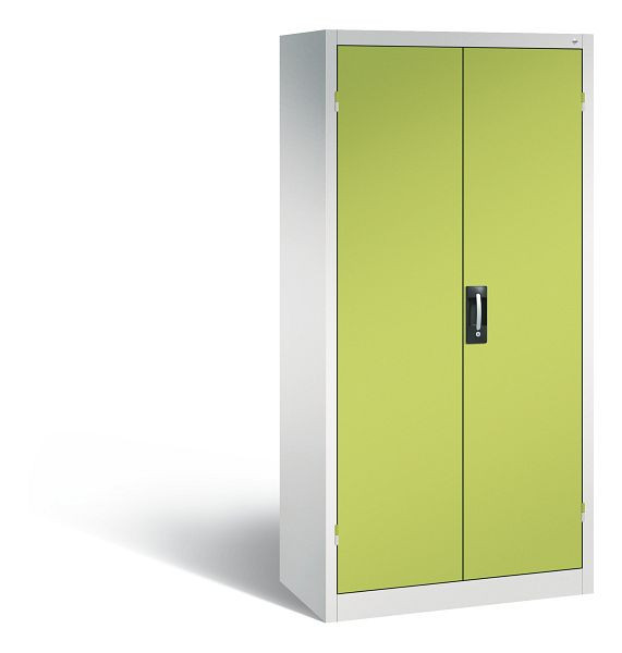 C+P accu laadkast serie 89, H1950xW930xD500mm, kleur: lichtgrijs/virid groen, verzonken handgreep, 8921-05E3 S10000