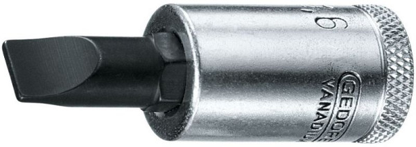 GEDORE 10x1,6 schroevendraaierbit 3/8'' voor gleufschroeven, 6666370