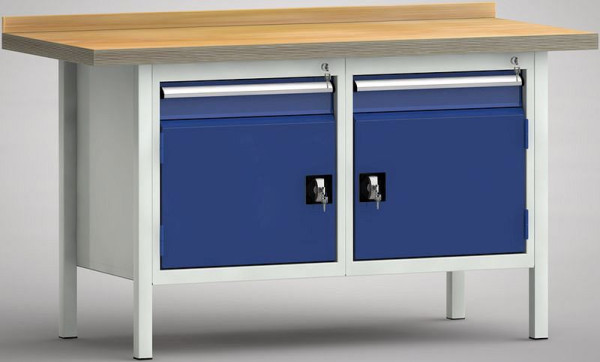 KLW standaard werkbank - 1500 x 700 x 840 mm L x D x H, WS177N-1500M40-E7022