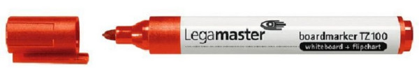 Legamaster TZ100 boardmarker rood, VE: 10 stuks, 7-110502