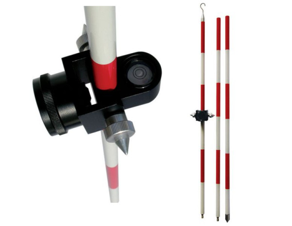 proNIVO mini-prisma-uitzetset met prisma verplaatsbaar tot een 1,3 m lange staaf, 206-6518-00