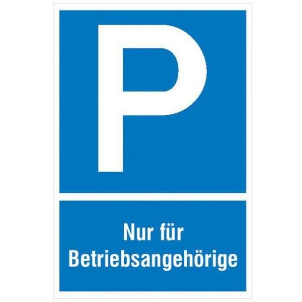 Steen HGS parkeerbord, alleen voor medewerkers, 400 x 600 mm / aluminium reliëf, 11.5115