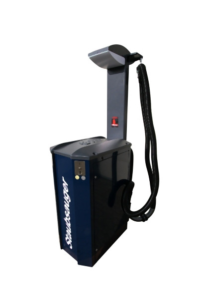 EWA enkelvoudige zelfbedieningsstofzuiger Vario-Matic met persluchtinstallatie (enkel) SRA, signaalgeel, 4143-1003