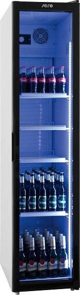 Saro drankenkoelkast met glazen deur - smal model SK 301, 323-3150