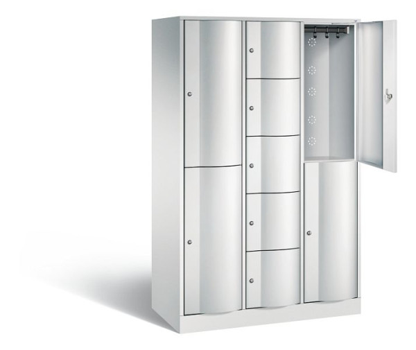C+P combinatie lockerkast Resisto, H1950xB1148xD540mm, kleur: lichtgrijs, 8070-3720 S10010