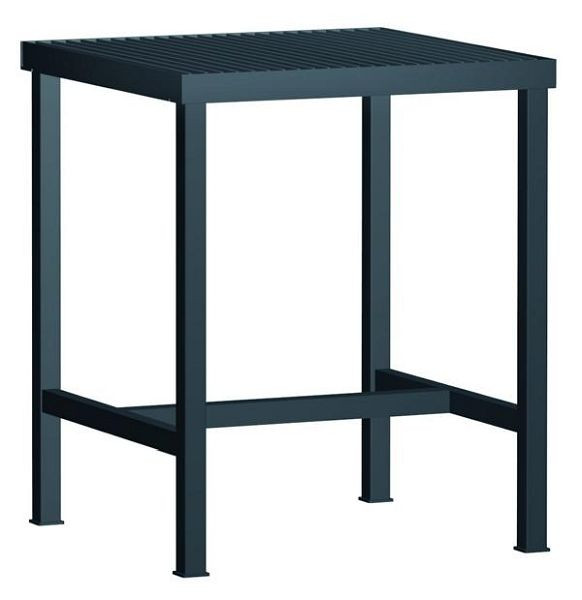KLW lastafel, 700 x 700 x 850 mm, gehele werkvlak opgebouwd als rooster, WPS03N-0700-001