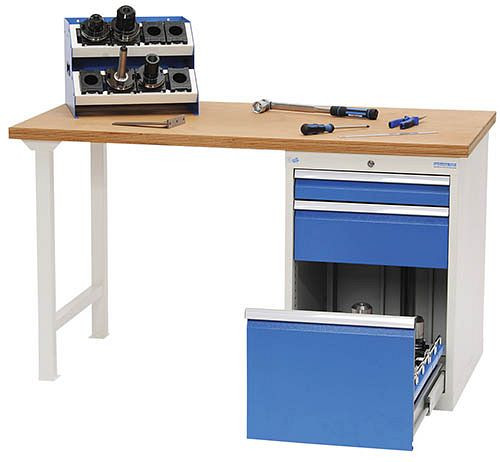 Bedrunka + Hirth CNC serie werkbank, 1x100VA, 1x200VA, 1x400VA, lade volledig uittrekbaar 100%, 02.580V86