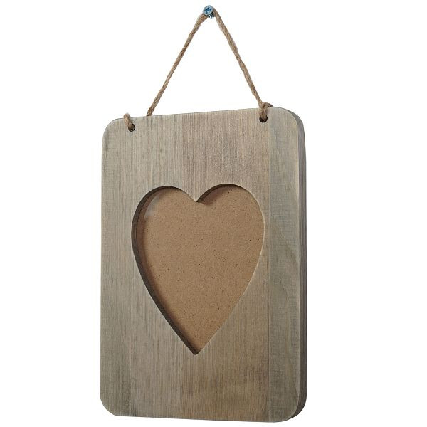 Mendler fotolijst meerval, fotolijst houten lijst wandlijst, shabby look landhuis, hart, 46559
