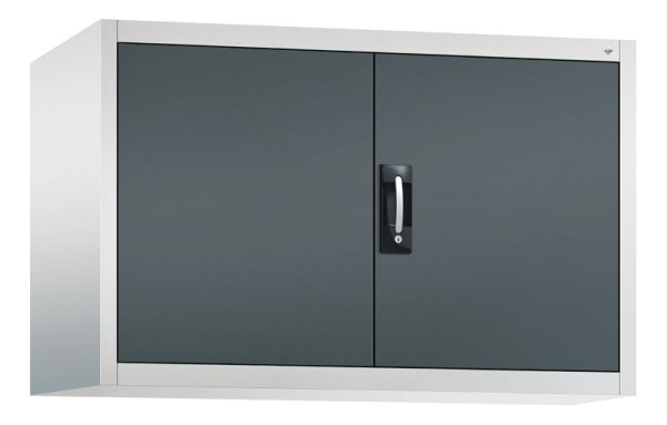 C+P bovenkast Acurado, H790xB1200xD500mm, kleur: lichtgrijs / antracietgrijs, verzonken handgreep, 9485-009 S10099