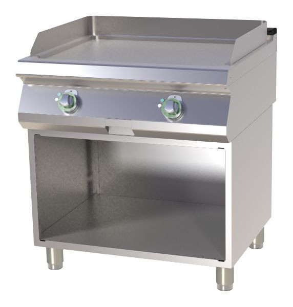 RM Thermik Series 700, gasgrillplaat met onderstel, 800x730x900 mm, glad grilloppervlak, FTH-780G