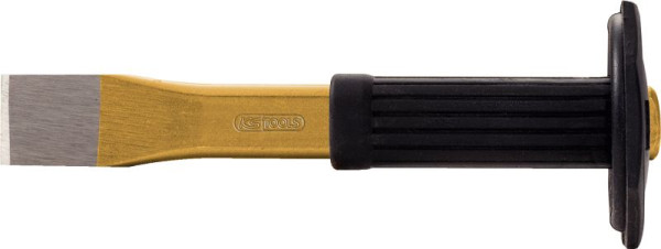 KS Tools platte beitel met handbeschermingsgreep, ovaal, 300 mm, 162.0114