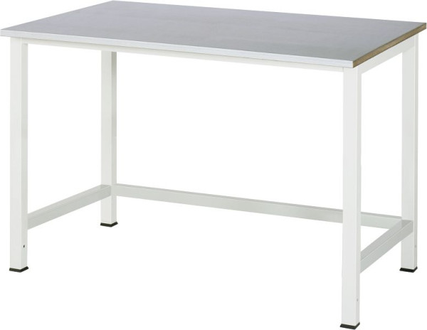 RAU werktafel serie 900, werkblad met plaatstalen bekleding, 1250x825x800 mm, 03-900-1-S25-12.12