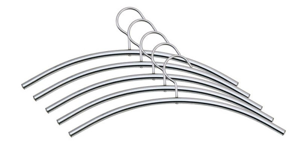 Kerkmann kledinghanger staal, Ø 12,5, B 430 x H 150 mm, aluminium zilver, VE 5, 39621914