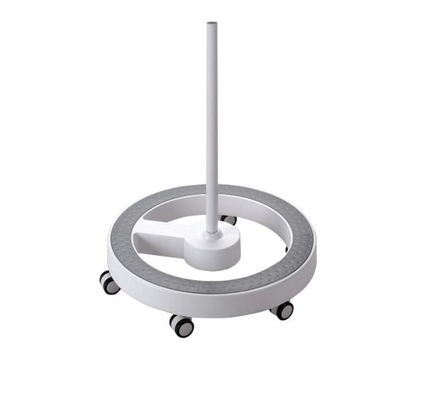 Lumeno verrijdbaar statief 6159GR met grijze voetring, grijs design, VE: 2 stuks, 6159GR