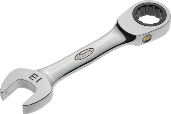 VIGOR ratel-steeksleutel, kort, extern zeskantprofiel, extern dubbel zeskantprofiel, 13 mm, V2827