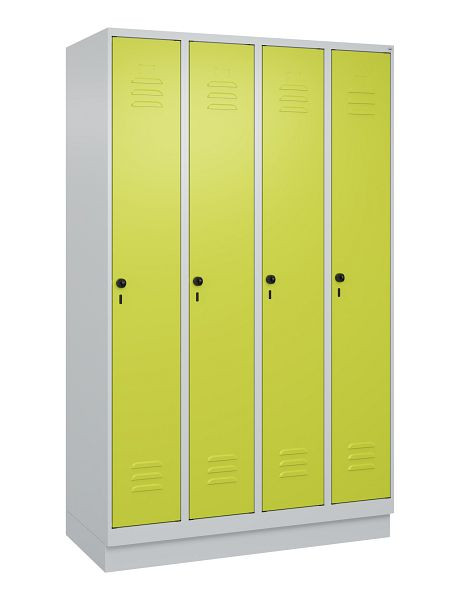 C+P luierkluis Classic PLUS met middenwand, bodem, 4 vakken, 1950x1200x500mm, 7035/0024, veiligheidsdraaigrendel, 080020-40F S10010