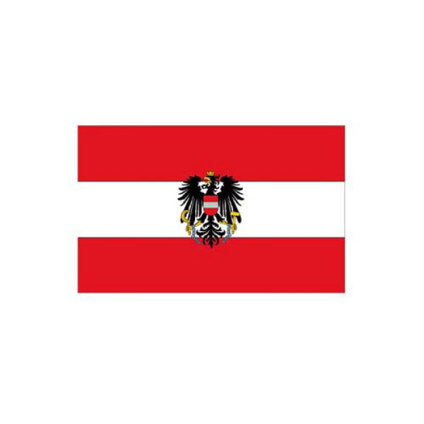 Stein HGS HGS landvlag Oostenrijk, 400 x 150 cm (staand formaat), met kunststof karabijnhaak, FlagTop 110 g/m², voor vlaggenmasten vanaf 8 m, met ajoursteek voor Ø 4 cm boom, 27384